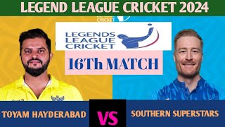 SOUTHERN SUPERSTAR VS TOYAM HYDERABAD live match  legend league 2024  SSS vs TOHB  live match [upl. by Stockton]