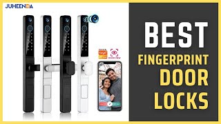 Best Fingerprint Door Lock  JUHEENDA Waterproof Camera Outdoor Fingerprint Door Lock on Aliexpress [upl. by Sink185]