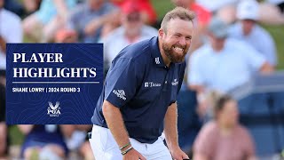 Shane Lowry Shoots RecordEqualling 9Under 62  2024 PGA Championship Round 3 [upl. by Harrow]