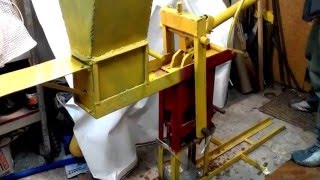 Homemade press for sawdust briquettes [upl. by Marl155]