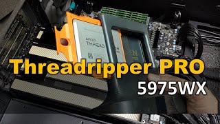 AMD Ryzen Threadripper PRO 5975WX PC Build [upl. by Aleras]