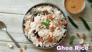 Ghee rice recipe  neychoru recipe  nei choru  ghee bhat [upl. by Evoy]