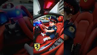 🚓 Tiny Police Officers Driving Ferraris 🚨 [upl. by Ruthie201]