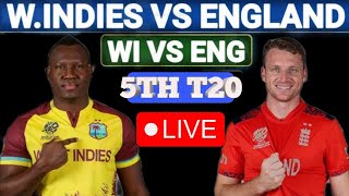 LIVE🔴 West Indies vs England Today Live match England vs West Indies Live 5th T20 Live score [upl. by Renrew589]