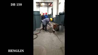 DB150 dustless blasting machine in WorkinG [upl. by Jeanie]