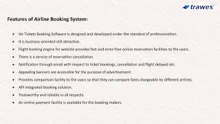 Airline Ticket Booking System  Trawex [upl. by Alvin896]