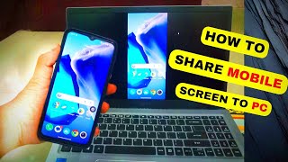 How to Share Mobile Screen on Laptop Windows 11  Cast Mobile Screen on Laptop Windows 11 [upl. by Ahsercal]