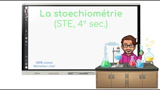 La stoechiométrie  1re partie  STE 4e secondaire [upl. by Kruter3]