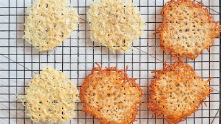 Easy Homemade Parmesan Crisps Frico Recipe  Make With Any Grated Cheese  EatSimpleFoodcom [upl. by Ailedo]