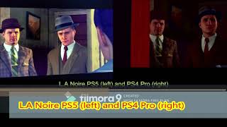 LA Noire on PS5 with ray tracing vs PS4 Pro  Comparison [upl. by Ecilahs351]