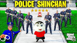 Shinchan Become Powerfull Police Officer 😎 in Gta 5  Happy Gamer [upl. by Carlynne]