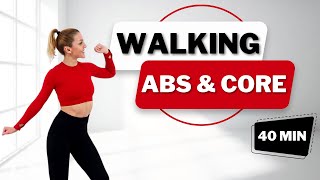 🔥4000 STEPS AB FOCUSED Walking Workout🔥STEADY STATE CARDIO for Weight Loss🔥Knee Friendly🔥No Jumping🔥 [upl. by Jessa]