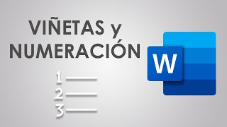 Viñetas y Numeración en Word [upl. by Ninerb429]