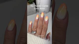 LAST MINUTE HALLOWEEN NAILS nails diynails unhas nailinspo dipnails nailtutorial candycorn [upl. by Mikes]