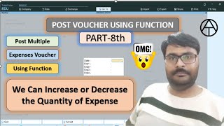 Post Voucher Using Function8th  anuragtiwari7149 [upl. by Stricklan]