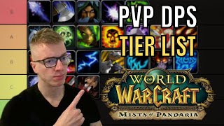 PvP DPS Tier List  WoW Mists of Pandaria [upl. by Earezed]