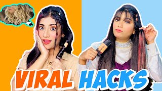 Testing Amazing VIRAL HACKS Ft Samreen Ali  Mahjabeen Ali [upl. by Henig662]