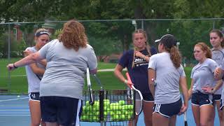 Preview  Quinnipiac Womens Tennis 92117 [upl. by Alohcin366]