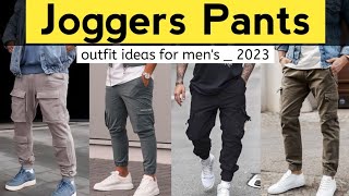 Joggers Outfit Mens in 2023  jogger pants outfit men [upl. by Ekusuy]