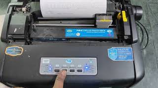 How to TVs MSP 270 Classic Plus Dot Metrix Printer Auto Self Test Page [upl. by Seraphim435]