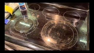 How to easily remove grime using cerama bryte ceramic cooktop cleaner [upl. by Elmajian682]