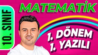 10 SINIF MATEMATİK 1DÖNEM 1YAZILI ÇALIŞMASI  ŞENOL HOCA [upl. by Cristiano]