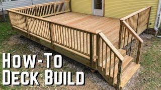 How To Build A Deck  DIY Home Improvement [upl. by Dragone113]