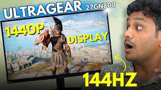 LG Ultragear 27GN800 Gaming Monitor Review  Display Settings Speakers Editing amp Gaming [upl. by Blackburn]