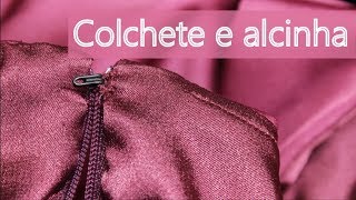 Como colocar colchete e fazer alcinha de linha [upl. by Oralle102]