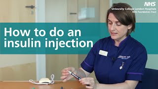 How to do an Insulin Injection [upl. by Finbar]