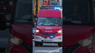 Materialenwagen Brandweer Brussel met spoed op interventie feuerwehr firebrigade firedept 112 [upl. by Pokorny]