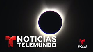 El eclipse solar en un minuto  Noticias  Noticias Telemundo [upl. by Curkell17]