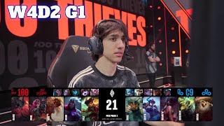 100 vs C9  Week 4 Day 2 S14 LCS Spring 2024  100 Thieves vs Cloud 9 W4D2 Full Game [upl. by Perzan]