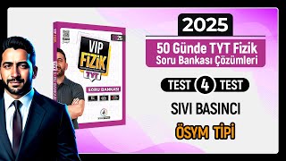 TYT Fizik Soru Bankası Çözümleri Test 4  Basınç [upl. by Race]