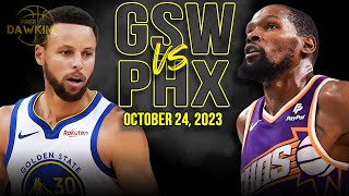 Golden State Warriors vs Phoenix Suns Full Game Highlights  October 24 2023  FreeDawkins [upl. by Ahsya]