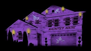 Halloween House Projection Mapping 2015 HD [upl. by Llenyar]