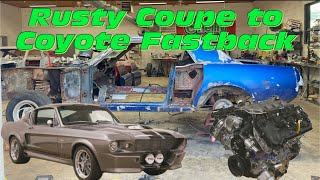 building a coyote swapped fastback from a mustang coupe [upl. by Ern]