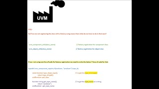 Factory Registration macros wrpt System Verilog version of UVM [upl. by Omoj]