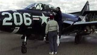 F9F Panther at 1993 Kalamazoo Airshow [upl. by Dhu]