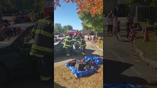 Brockton fire department opens house at brockton high school today [upl. by Annayoj]