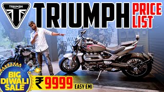 NEW 2022 All Triumph Bikes Complete Price List 🔥 Ft Trident 660 Rocket 3 GT amp Street TwinTriple 💥 [upl. by Efinnej]