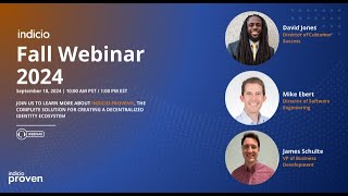 Indicio Fall Webinar 2024 [upl. by Naujej]