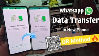 whatsapp data transfer to new phone  whatsapp data transfer from android to android without backup [upl. by Hobart]