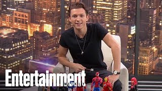 Tom Holland Reacts To Chris Hemsworths Viral Avengers Video  Cover Shoot  Entertainment Weekly [upl. by Anemolihp]