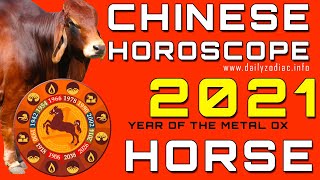 Horse Horoscope 2021 Chinese Predictions [upl. by Ynot268]