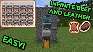 EASIEST 121 COW FARM TUTORIAL in Minecraft Bedrock MCPEXboxPSNintendo SwitchPC [upl. by Marigolda482]