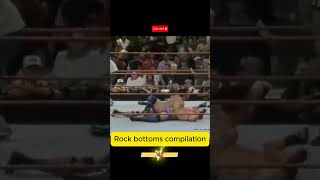 💥💪 Epic Rock Bottoms Compilation  The Rocks Greatest Finisher Moments [upl. by Lundin]