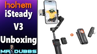 Hohem iSteady V3 Foldable Smartphone Gimbal MIC01 Set  Unboxing [upl. by Rehpotsihc]