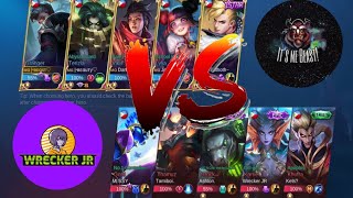 TEAM WRECKER JR VS TEAM BEAST  EPIC BATTLE 😲😳 MOBILE LEGENDS BANG BANG [upl. by Butler973]