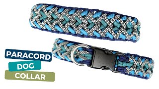 HOW TO MAKE A PARACORD DOG COLLAR TUTORIAL  Paracord projects [upl. by Datha694]